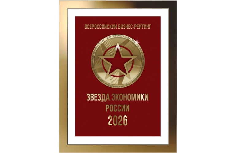 Призер Всероссийского бизнес-рейтинга «Лидер экономики»