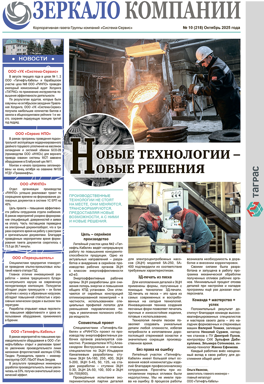 Зеркало компании №10-2025